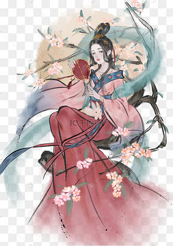 中秋节古风人物嫦娥