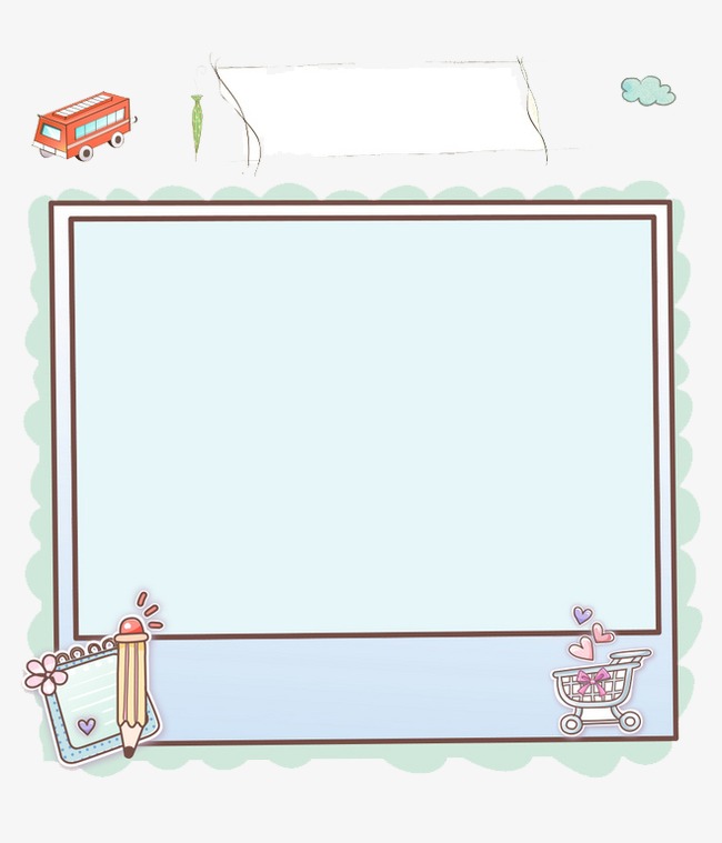 卡通画边框素材_亿库素材网