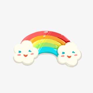 卡通彩虹图案