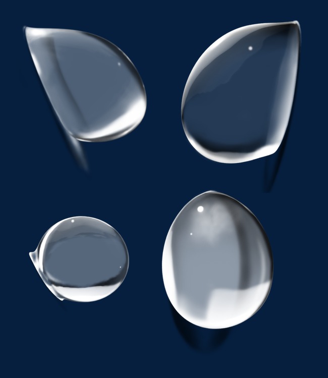 透明的雨滴素材图片免费下载_高清效果元素p