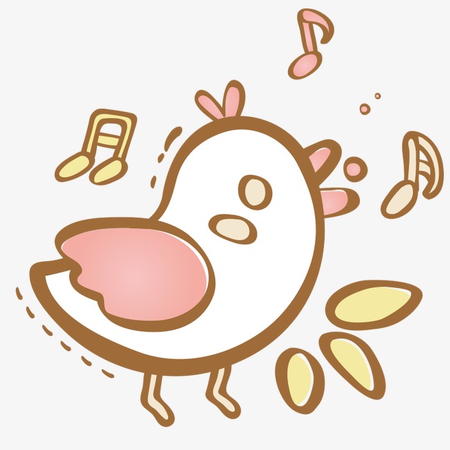 卡通唱歌小鸟