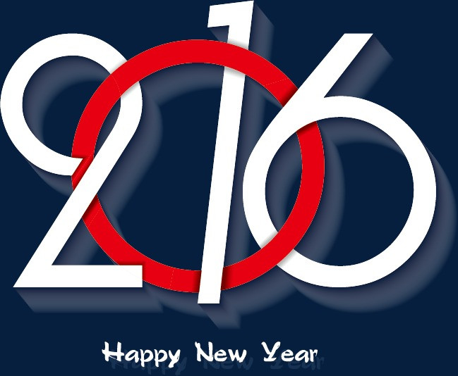 2016创意数字组合新年猴年模板下载(图片编号