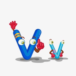 节日氛围卡通气球型英文字母v紫色