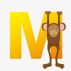 卡通字母m