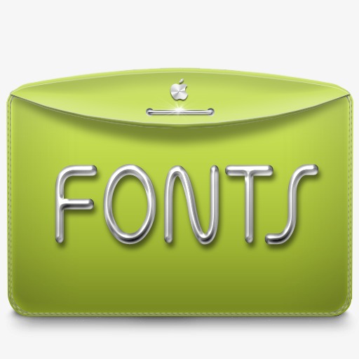 文本字体文件夹图标