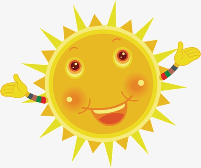 可爱卡通太阳形象