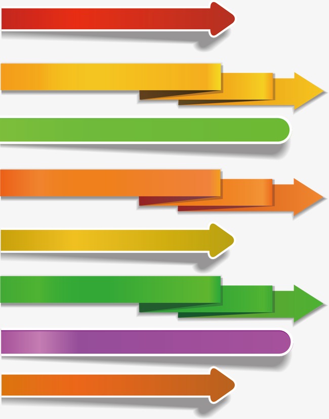 彩色箭头图片素材_彩色箭头图片素材免费下载