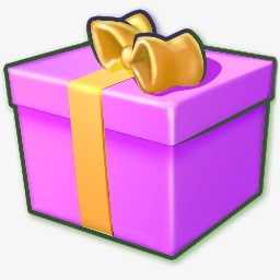giftbox紫色图标