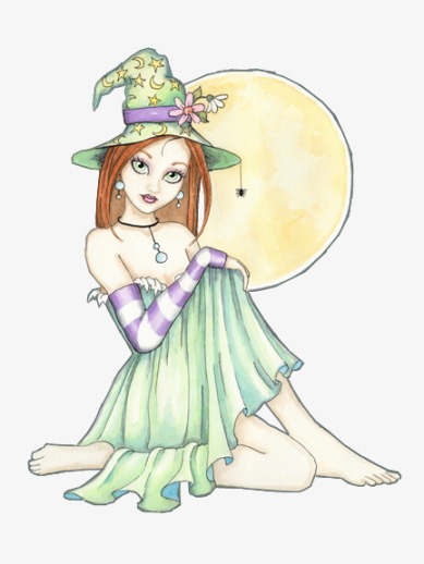 西方女孩卡通手绘欧美人物素材