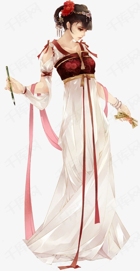 动漫古风衣服素材图片_古风动漫女衣服素材(3)