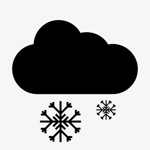 小雪天气符号图标png素材-90设计