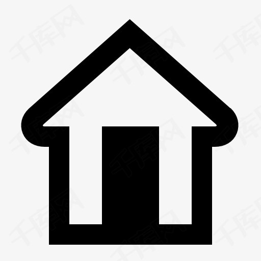 小房子的符号图标