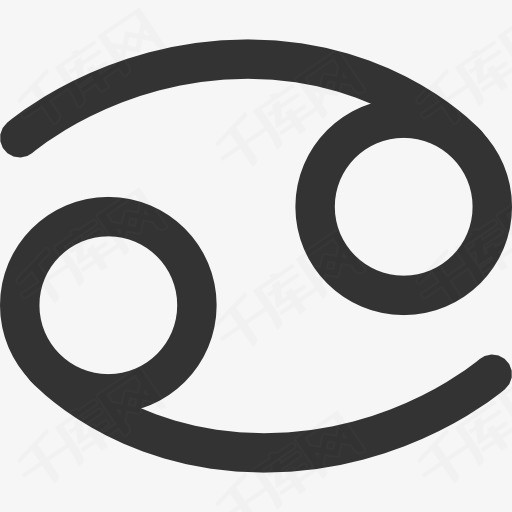 巨蟹座符号图标