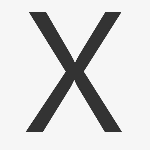 大写字母x icon