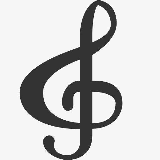 高音谱号图标音乐音符-高音谱号图标素材图片免费下载 高清图标素材