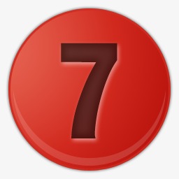 红色的数字7图标