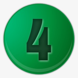 绿色的序号4图标