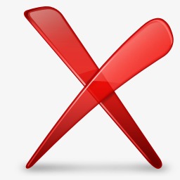红色的叉号图标素材图片免费下载_高清图标素