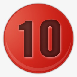 毛绒绒的数字10可可爱爱艺术字