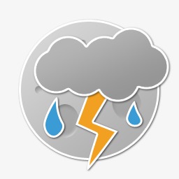 夜间有雷阵雨图标