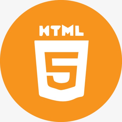 htmlhtml5橙色的社会图标