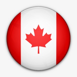 加拿大国旗对世界标志图标