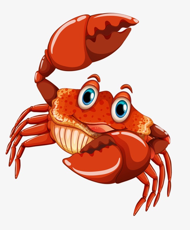 卡通螃蟹表情萌可爱素材图片免费下载_高清装