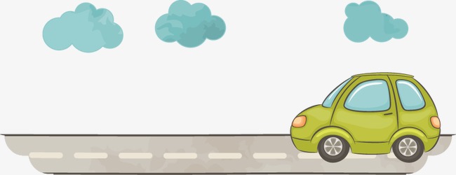 卡通可爱公路汽车【高清装饰元素png素材】-90设计