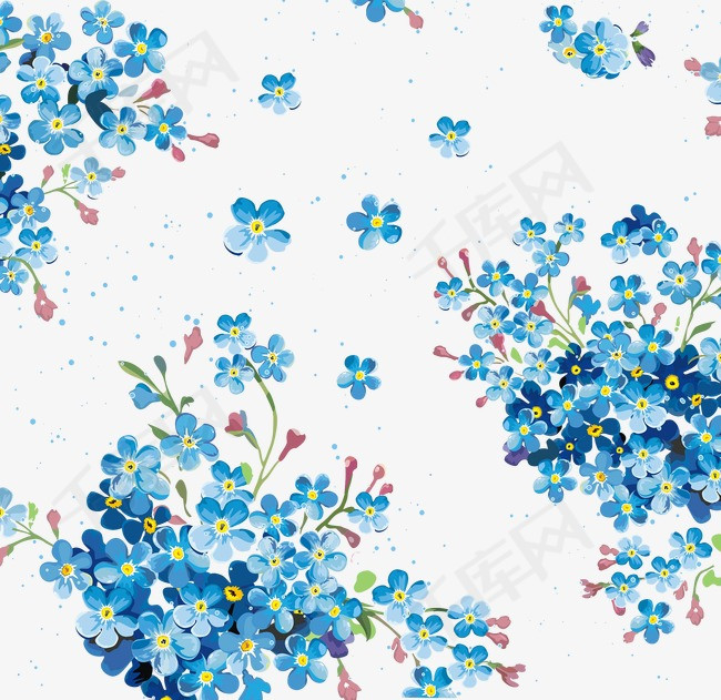 手绘小碎花背景图素材图片免费下载_高清图片pngpsd
