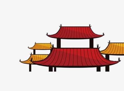 中国风屋顶素材中国风卡通屋顶素材