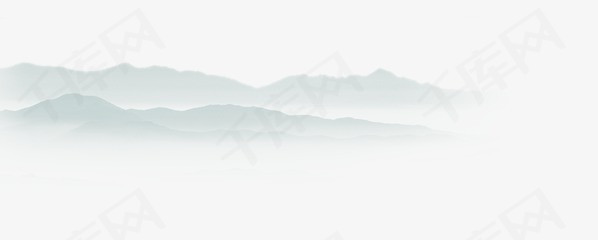水墨山素材图片免费下载_高清装饰图案png_千库网
