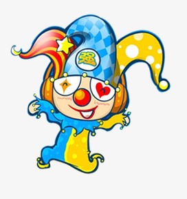 可爱卡通小丑