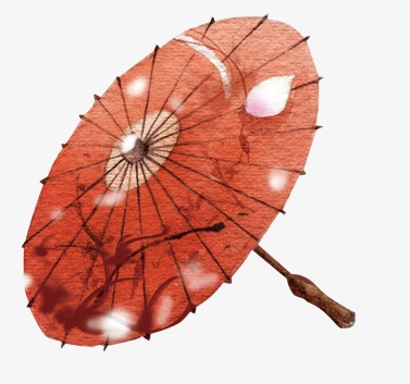 雨伞画伞中国风素材漂浮古风素材