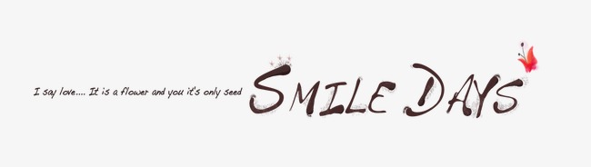 千库网 艺术字 smile day 字体  按   收藏千库网