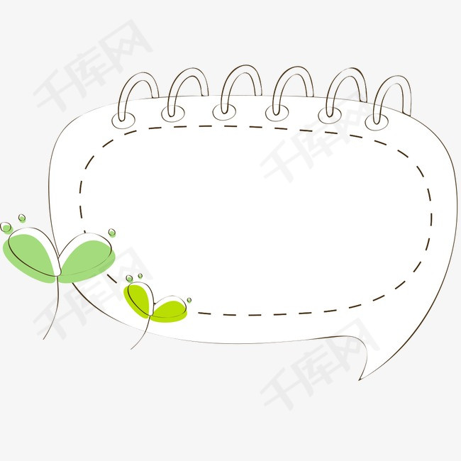 边框 底纹 线框 卡片 明信片 便签 卡通手绘素材图片