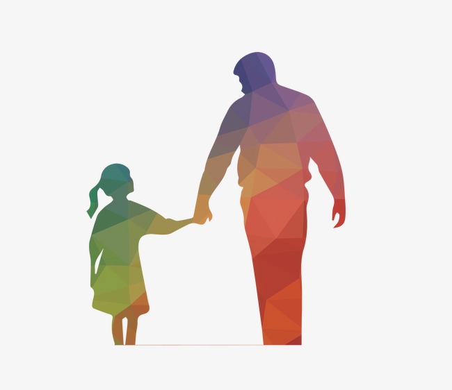 唯美精美人物剪影父亲节素材图片免费下载_高