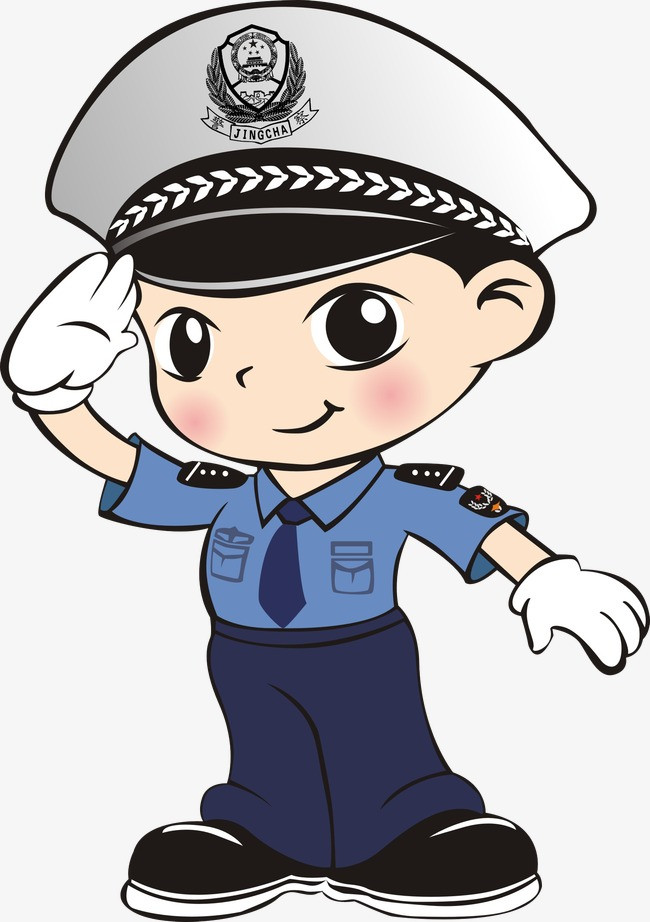 警察人物卡通图片 樱花动漫图片