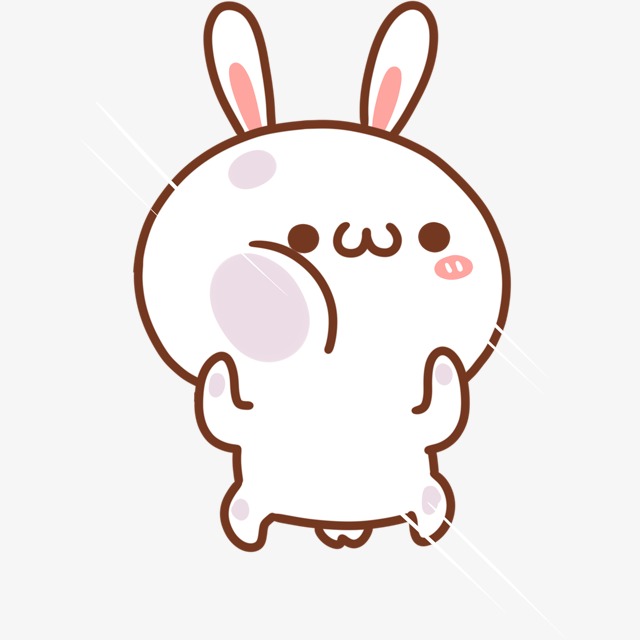 小兔子卡通漂浮