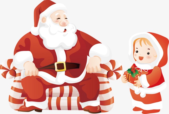 卡通圣诞节矢量素材元素png素材-90设计