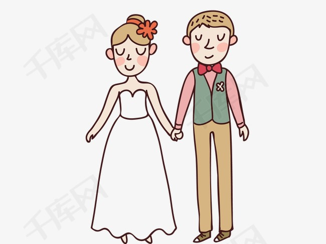 卡通情侣婚纱_情侣头像卡通婚纱