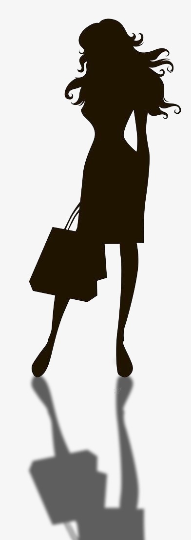 美女剪影素材图片免费下载_高清装饰图案psd_千库网