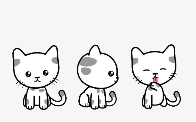 手绘猫咪q版