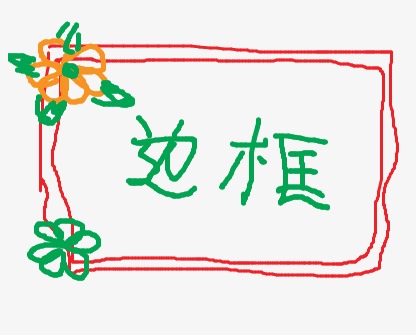 边框艺术字
