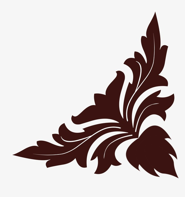 欧洲花纹装饰图案矢量图png素材-90设计