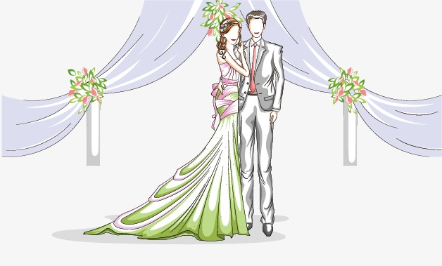 婚纱卡通_婚纱卡通情侣图片