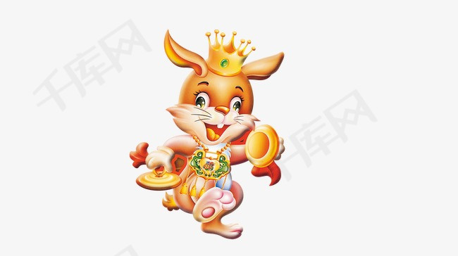 吉祥兔兔子中国年兔年素材