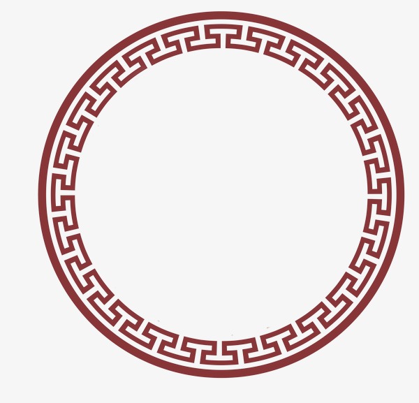 中国风古典圆边框素材图片免费下载_高清装饰图案png
