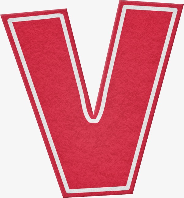 红色字母v