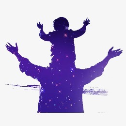 父子背影素材图片免费下载_高清节日素材png