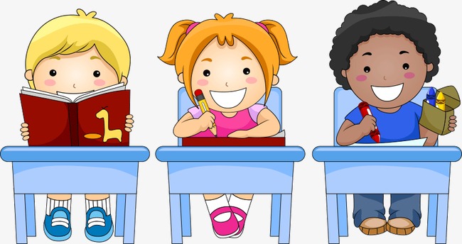 上课卡通图片